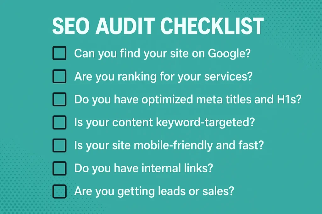 seo audit checklist